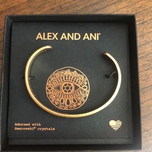 Alex and Ani Gold Evil Eye Cuff